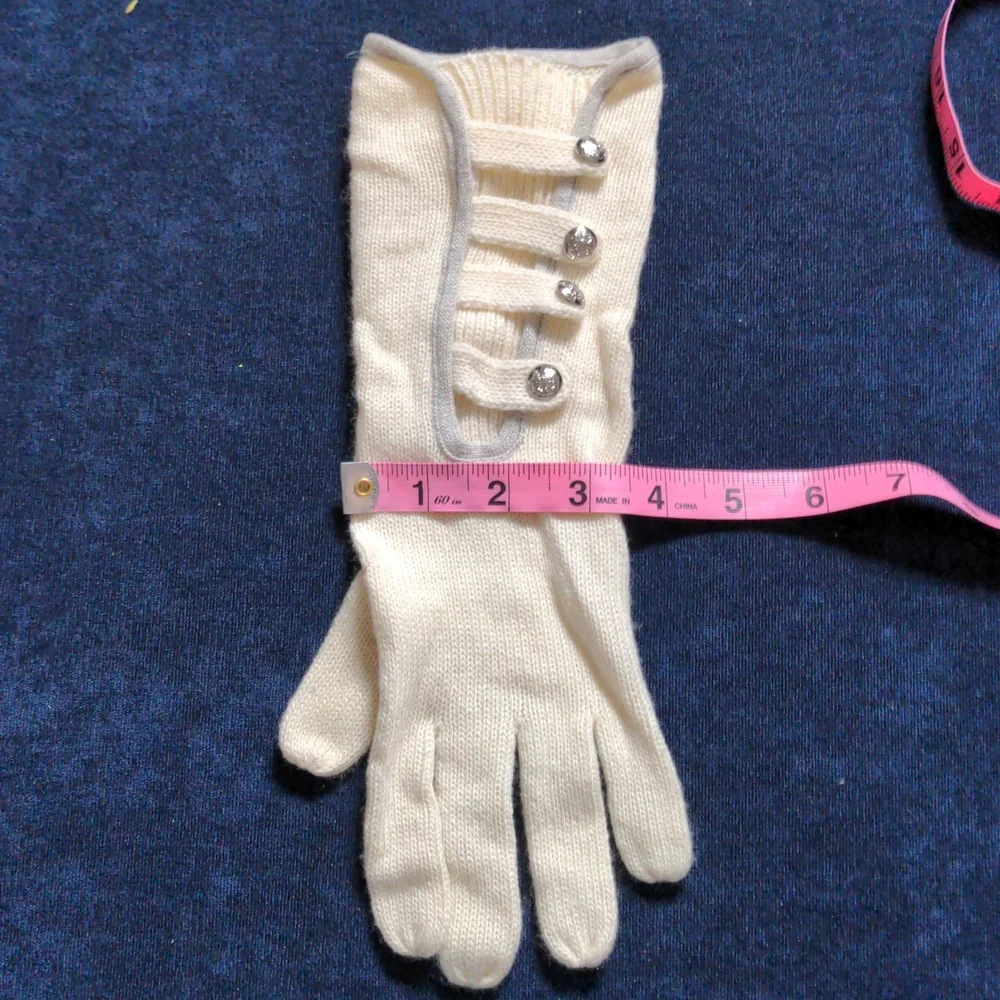 LAUREN Ralph Lauren Wool/Cashmere blend knit gloves, 3 pairs, black pair is NWT - Picture 8 of 8